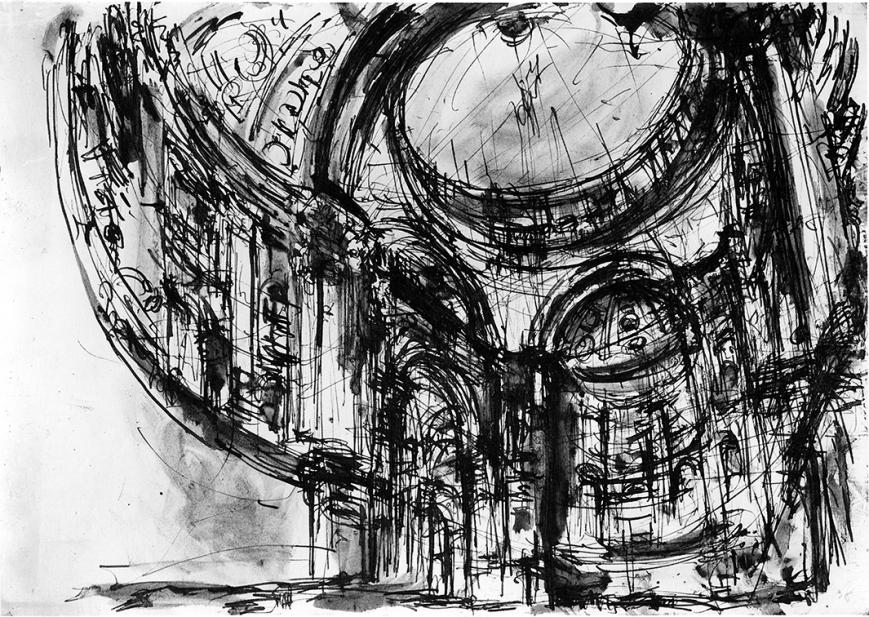 "Architettura veneziana – Chiesa della Salute", 1936